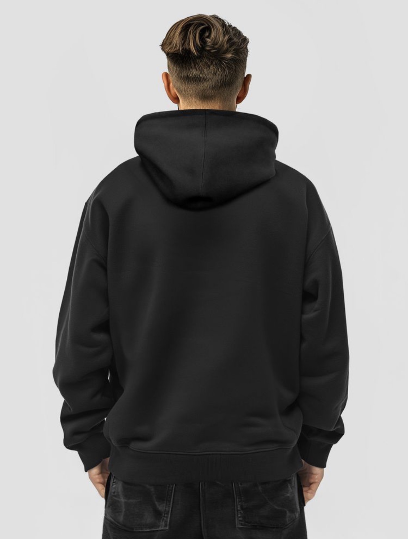 Dubhumans Gothic Logo Hoodie — Back View