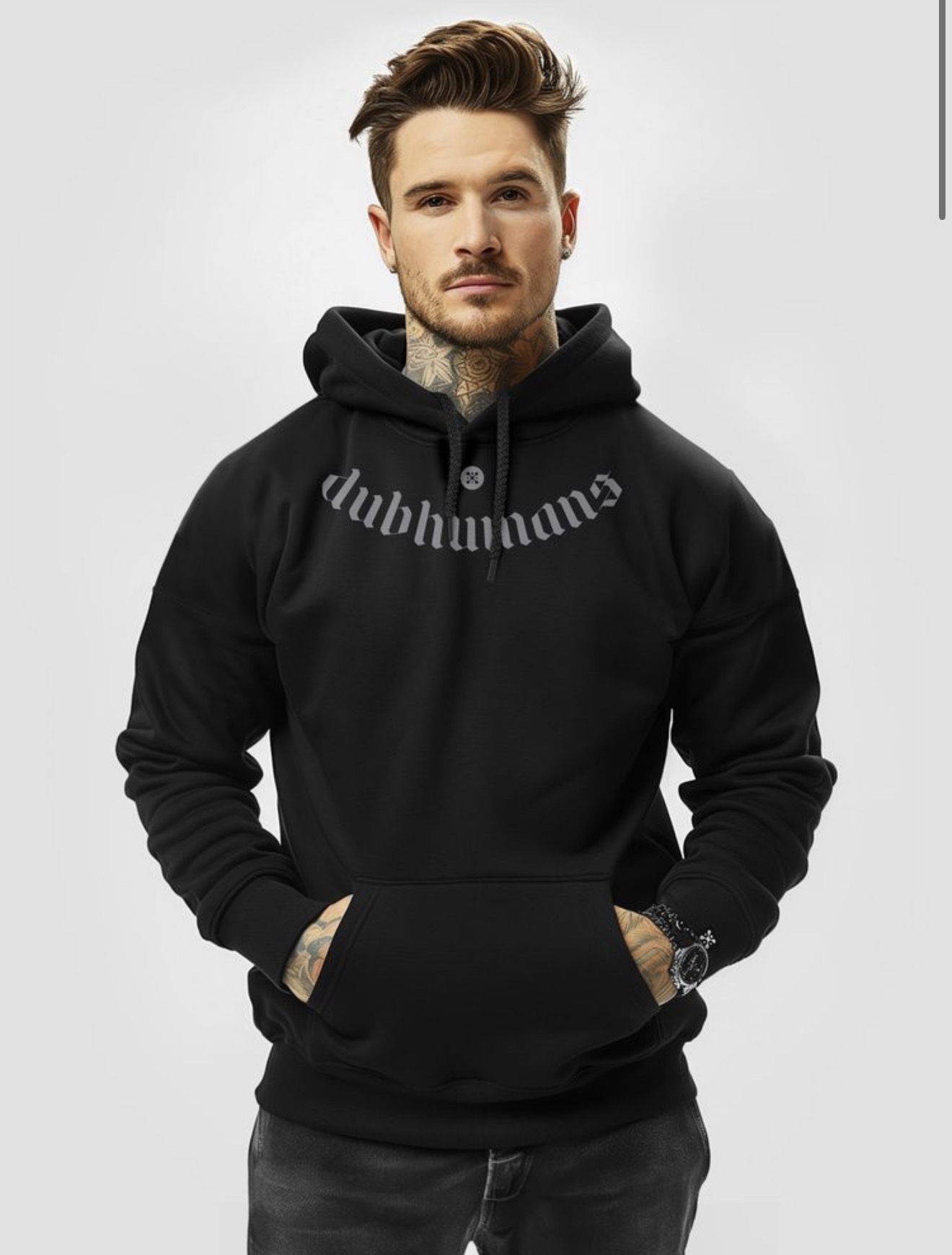 Dubhumans Gothic Logo Hoodie