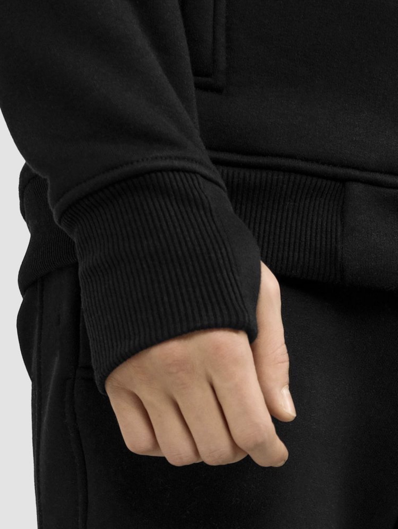 Skeleton Graphic Long-Sleeve Tee — Black