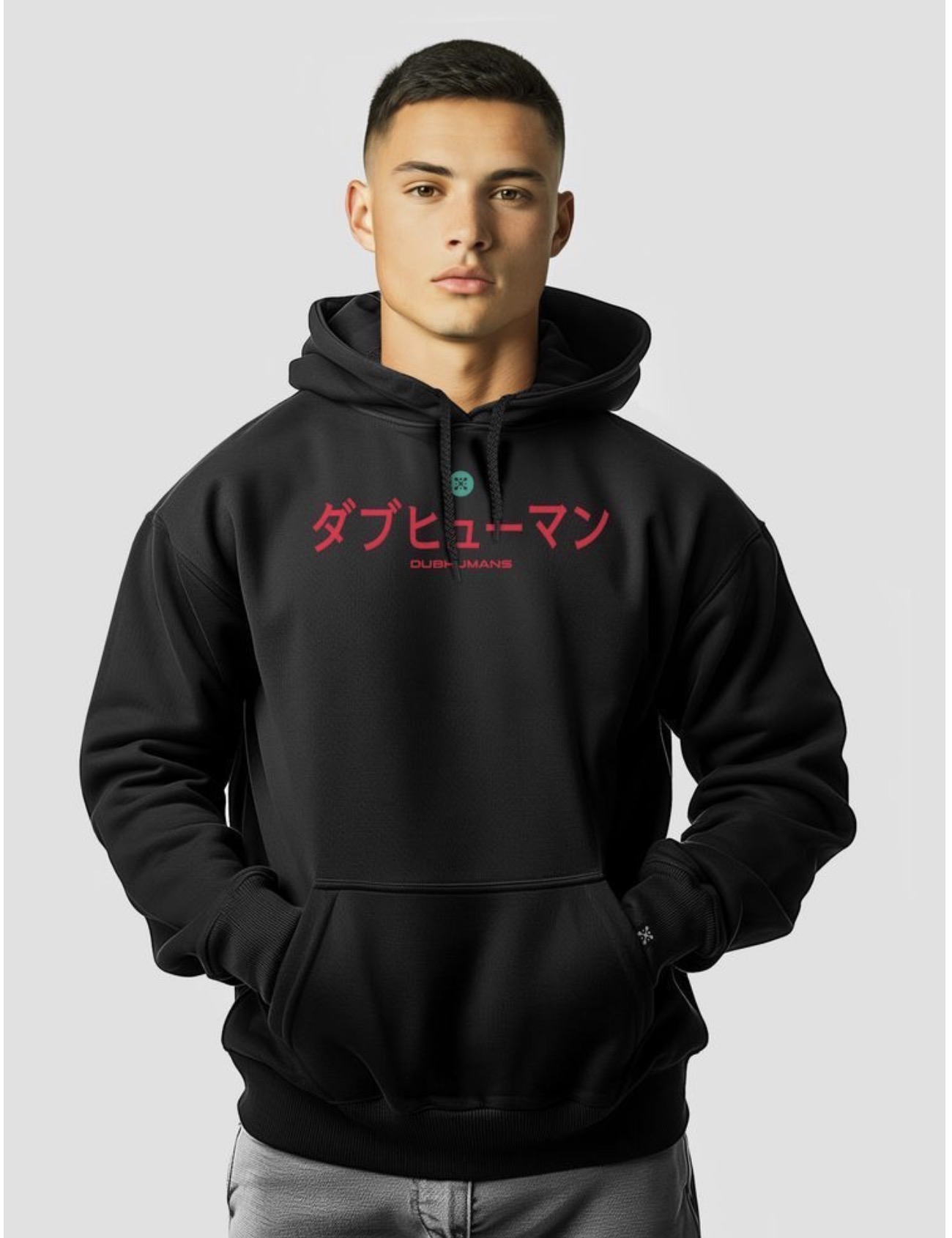 Red Graphic Pullover Hoodie