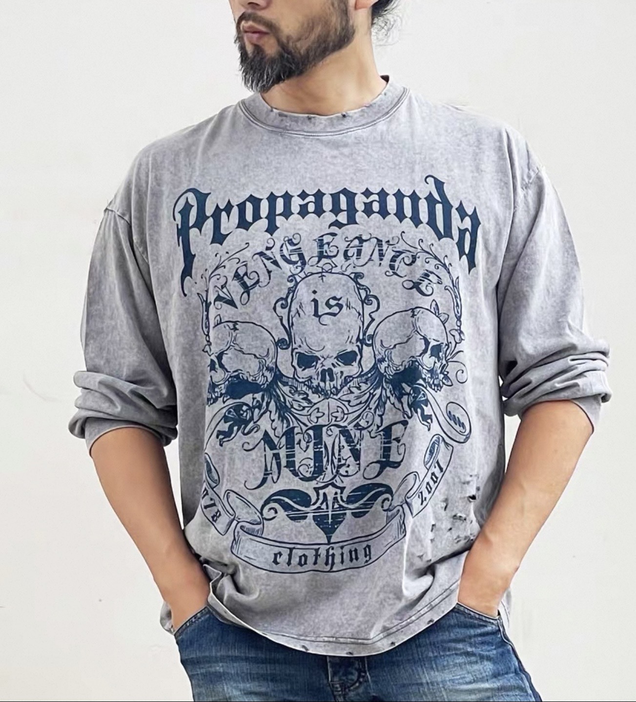 Propaganda Graphic Long-Sleeve Tee