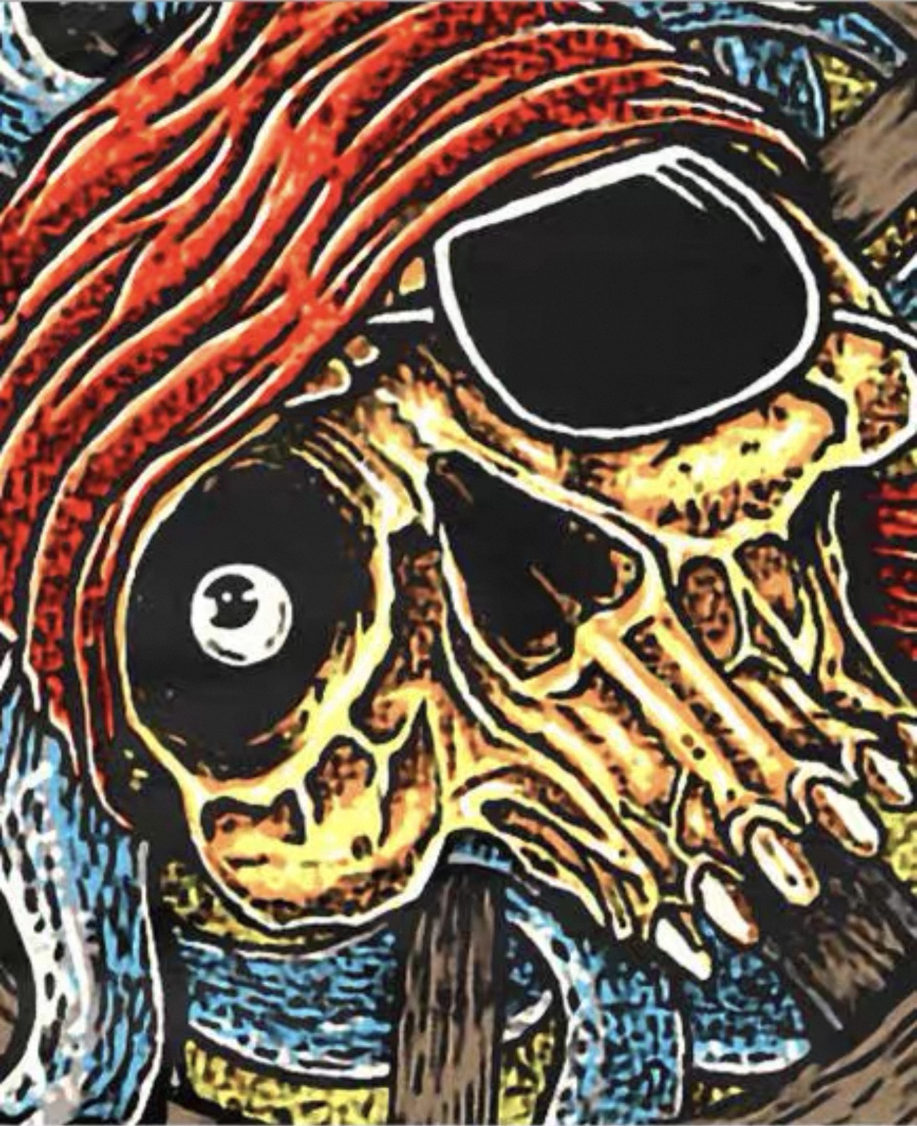 Skull Artwork Graphic Tee — Detail