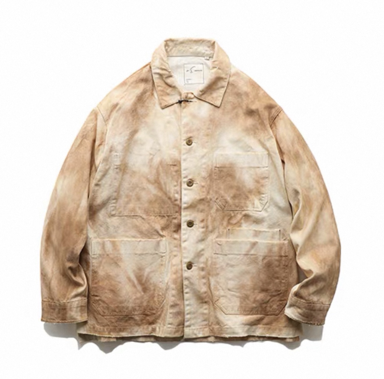 Washed Workwear Jacket — Beige